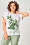 Блузка Rumoda 2259 белый_зеленый Блузка Rumoda 2259 белый_зеленый