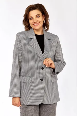 Пиджак Rishelie 1014 чёрный+белый