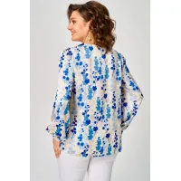 Блузка Svetlana Style 2304 голубой принт