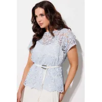 Костюм MisLana 1320 голубой-молочный