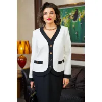 Костюм VI ORO 1237-2 молочный-черный