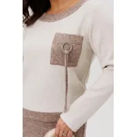 Костюм Галеан Cтиль 993 коричневый с бежевым