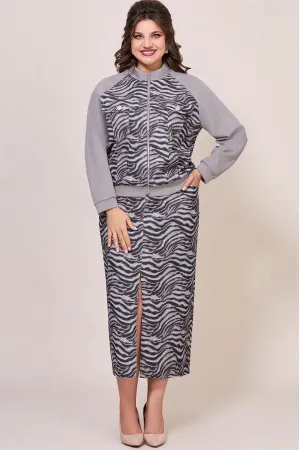 Костюм Mira Fashion 5602 оттенки серого