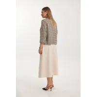 Костюм KALORIS 2303 оттенки бежевого+ коричневая клетка