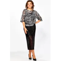 Костюм Ольга Стиль Л434 темно-синий Костюм Ольга Стиль Л434 темно-синий