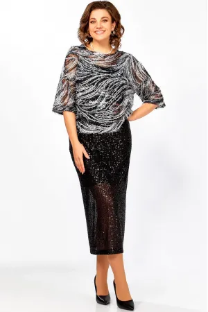 Костюм Ольга Стиль Л434 темно-синий