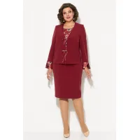 Костюм Кокетка и К синий+розовый