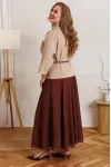 Костюм Anastasia 1390 бежевый+принт