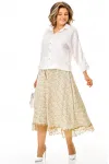 Костюм Anastasia 1322 белый+цветы