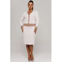 Костюм Галеан Cтиль 903 бежевый орнамент