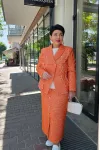 Костюм VITTORIA QUEEN 22593 меланж оранжевый Костюм VITTORIA QUEEN 22593 меланж оранжевый