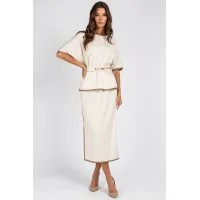 Костюм Vizavi 801 молочный с меланжем