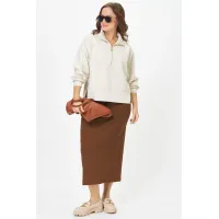 Костюм Карина Делюкс М-1394молочный молочно-коричневый