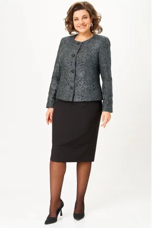 Костюм Anastasia MAK 544с серый+черный