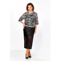 Костюм Ольга Стиль Л434 темно-синий