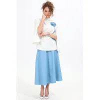 Костюм NikVa 952-2 молоко+голубой