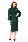 Костюм T&N 7728 изумруд с серебристым блеском.