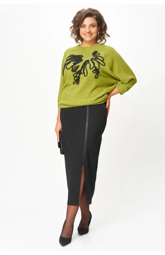 Костюм Michel Chic 1407 салатово-чёрный