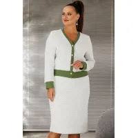 Костюм Галеан Cтиль 903 зеленый орнамент