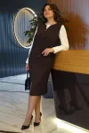 Костюм Alani 2436 коричневый+молоко