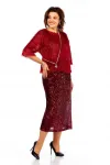 Костюм Ольга Стиль Л413 темный-красный Костюм Ольга Стиль Л413 темный-красный