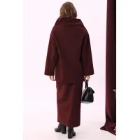 Костюм NikVa клетка серый+бордо+чёрный