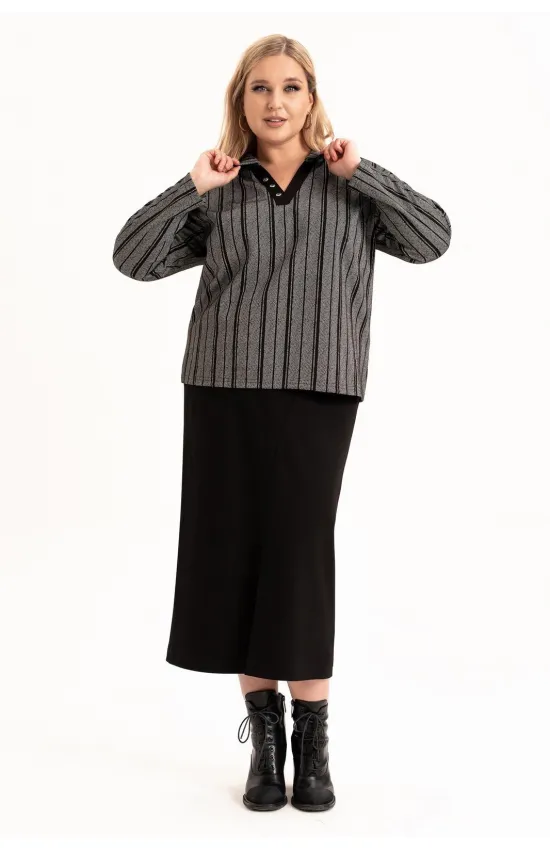 Костюм ALGRANDA 4106 Черно-белый