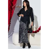 Костюм VITTORIA QUEEN 27313 черный, серебристый Костюм VITTORIA QUEEN 27313 черный, серебристый