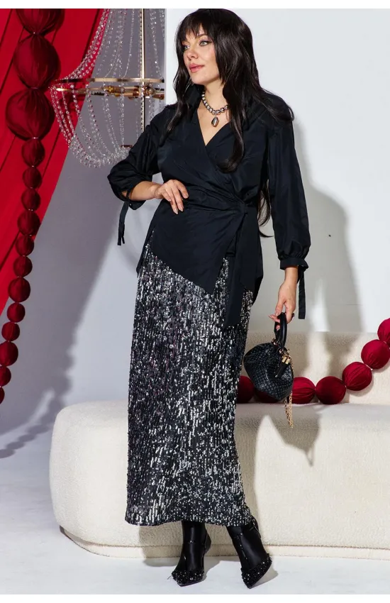 Костюм VITTORIA QUEEN 27313 черный, серебристый