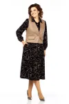 Костюм Милора-стиль 1380/1 черный/ капучино