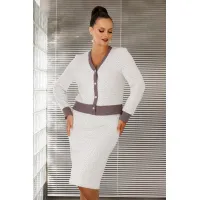 Костюм Галеан Cтиль 903 филетовый орнамент