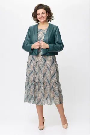 Костюм BAGIRA 936 сине-зеленый оттенок+беж