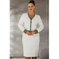 Костюм Галеан Cтиль 903 зеленый орнамент