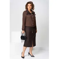Костюм Асолия 1507 коричневый