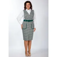 Костюм Vilena fashion белый+василек