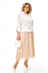 Костюм Anastasia 1322 белый+карамель