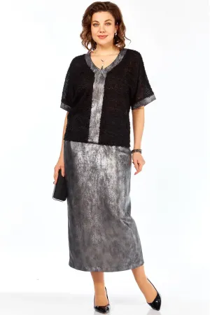Костюм BAGIRA 1068 Черный + серебро