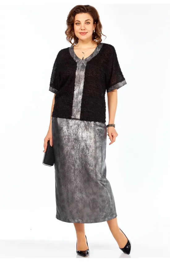 Костюм BAGIRA 1068 Черный + серебро