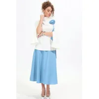 Костюм NikVa 952-2 молоко+голубой