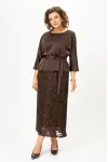 Костюм Кокетка и К 1334 коричневый