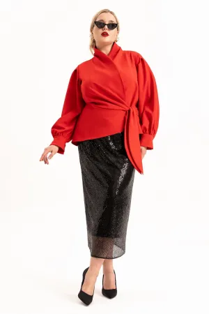 Костюм ALGRANDA 4112 Красный,Черный