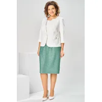 Костюм Romanovich 3-2697 белый/зелень