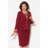 Костюм Кокетка и К синий+розовый