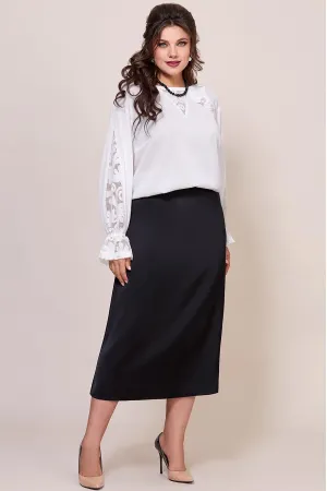 Костюм Mira Fashion 5585 белый+черный