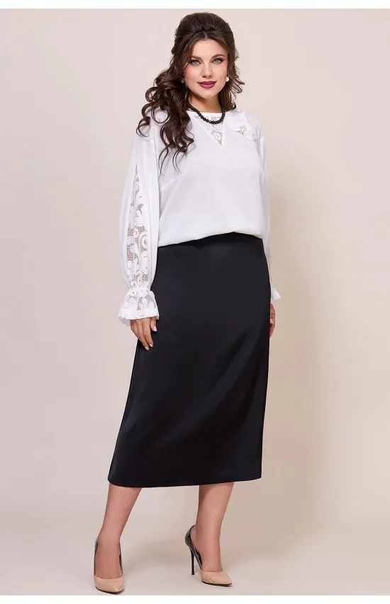 Костюм Mira Fashion 5585 белый+черный