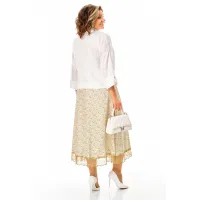 Костюм Anastasia 1322 белый+цветы