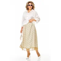Костюм Anastasia 1322 белый+цветы