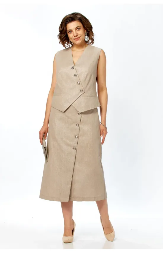 Костюм Mira Fashion 5664 бежевый
