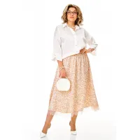 Костюм Anastasia 1322 белый+карамель