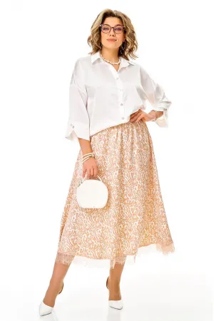 Костюм Anastasia 1322 белый+карамель